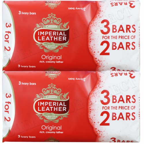 6 x 100g CUSSONS IMPERIAL LEATHER ORIGINAL CLASSIC RICH CREAMY LATHER BATH SOAP