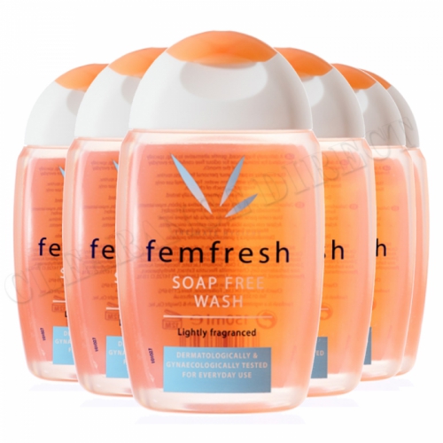 6 x Femfresh Daily Intimate Hygiene Wash Soap Free 150ml Lightly Fragranced