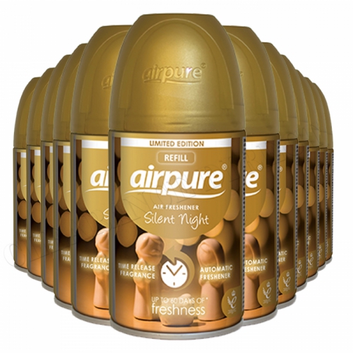 Airpure Air Freshener Automatic Silent Night Christmas Limited Edtion 250ml x 12
