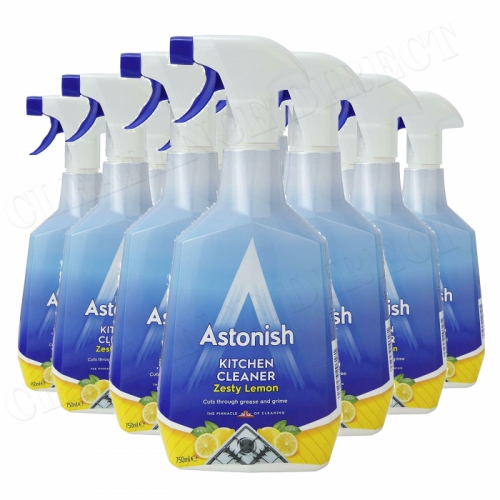 Astonish Kitchen Cleaner Spray - Zesty Lemon - 750ml 12 Pack