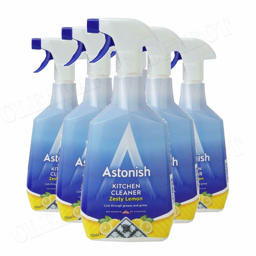 Astonish Kitchen Cleaner Spray - Zesty Lemon - 750ml 6 Pack