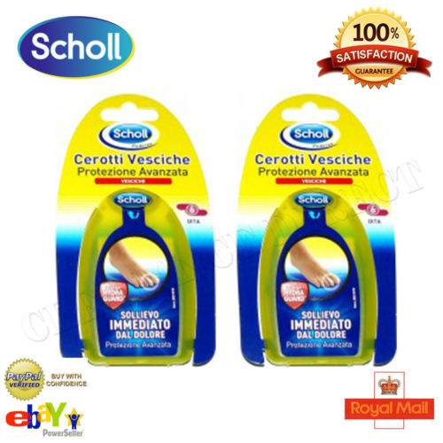 NEW 2 x Scholl Blister Shield Plasters Instant Pain Relief 6 Small FREE POSTAGE